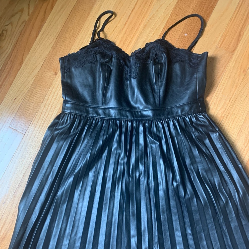 Leather Midi Dress
